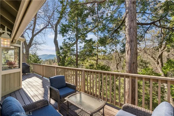 a view of a chair in the roof deck