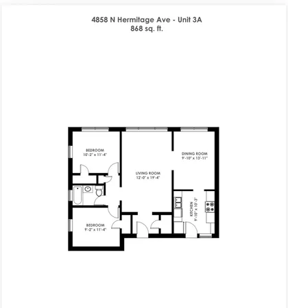 $2,300 | 4858 North Hermitage Avenue, Unit 3A, Chicago, IL 60640