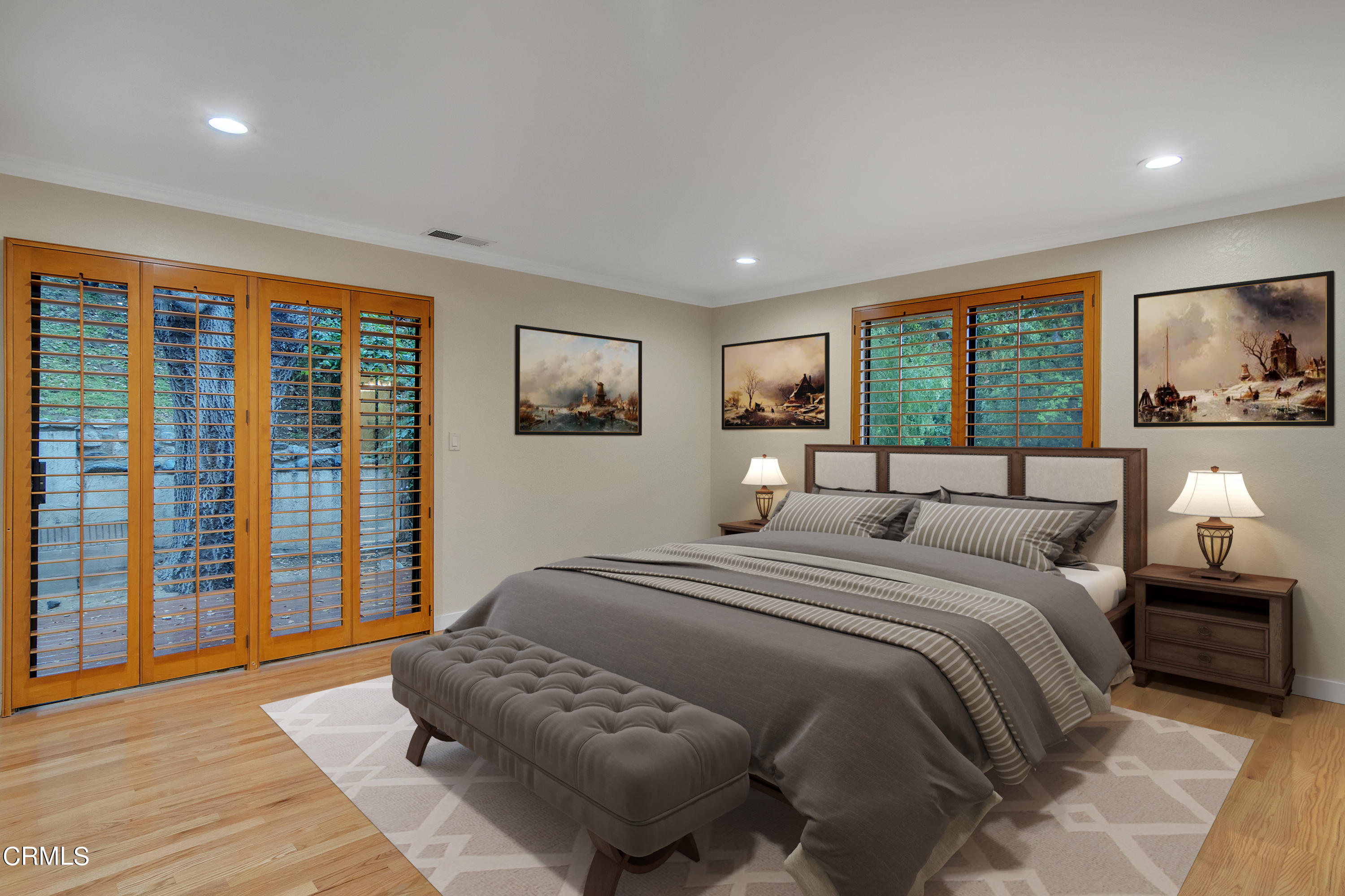 524 Franklin Place Monrovia, CA 91016 - Photo 14 of 33 a large bedroom with a large bed and a large window