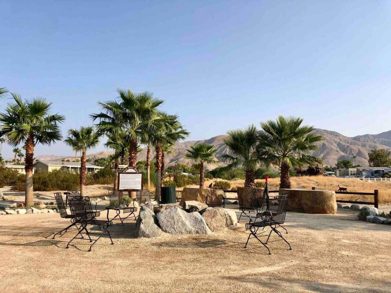 74711 Dillon Road, Unit 247 Desert Hot Springs, CA 92241 - Photo 26 of 33 a view of outdoor space with seating area