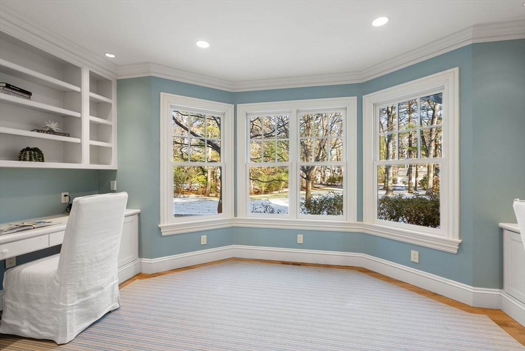 182 Winding River Road Wellesley, MA 02482 - Photo 19 of 40 a view of a room with a large window