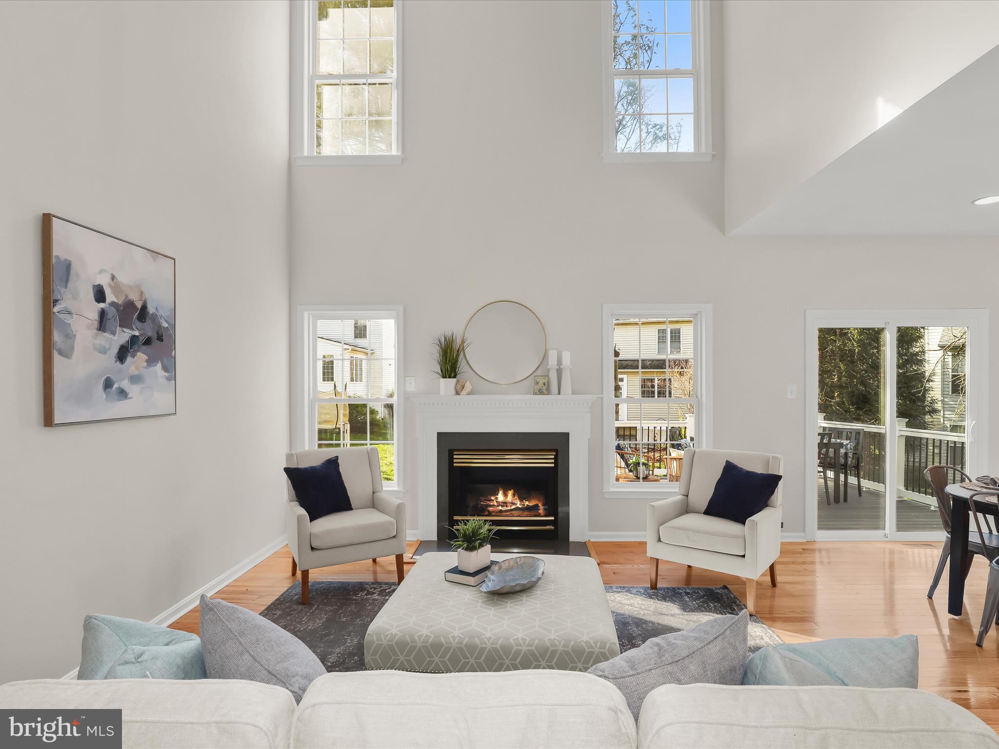 6413 Phantom Moon Walk Clarksville, MD 21029 - Photo 22 of 60 a living room with furniture and a fireplace