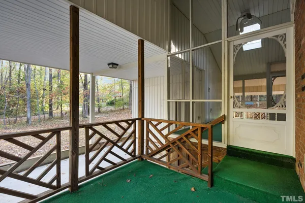 a view of outdoor space with balcony