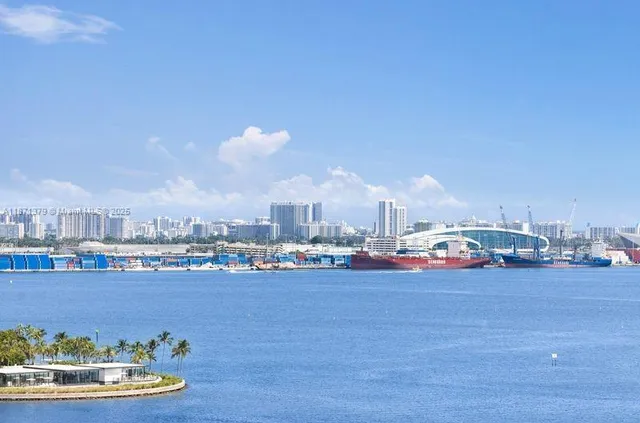 a view of a lake with outdoor space
