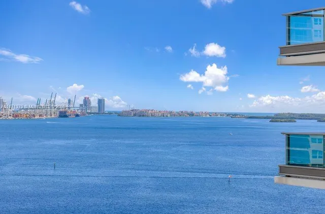 a view of a room with a swimming pool