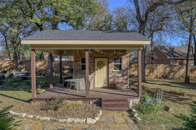 a view of a house with a porch