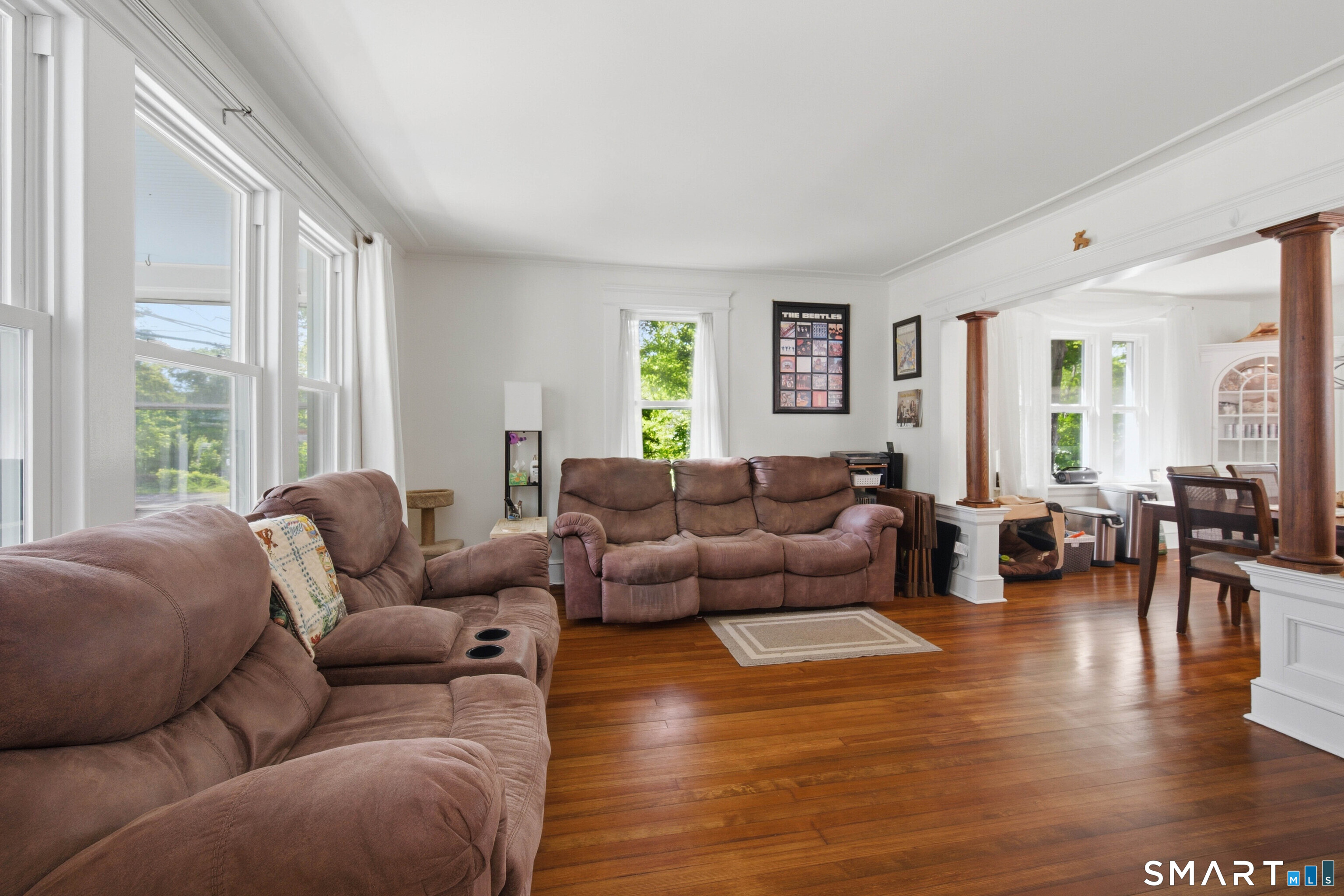 120 May Street Naugatuck, CT 06770 - Photo 12 of 31 a living room with furniture and a large window