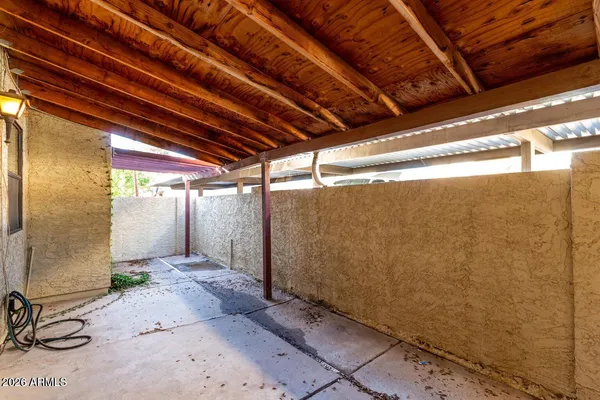 a view of a room with sliding door