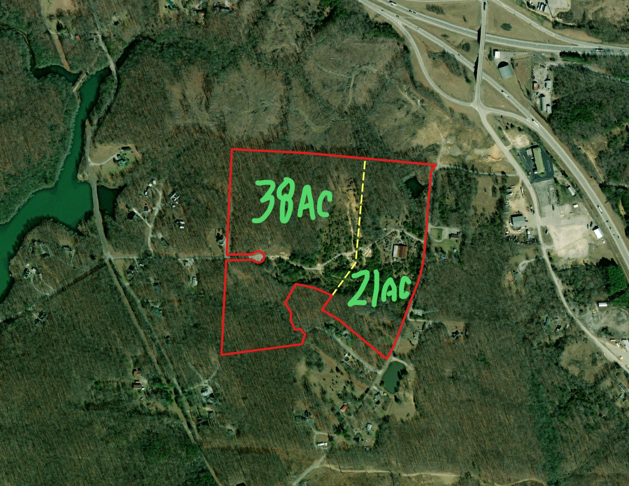 42 Chickory Lane Monteagle, TN 37356 - Photo 2 of 9 an aerial view of a yard with plants