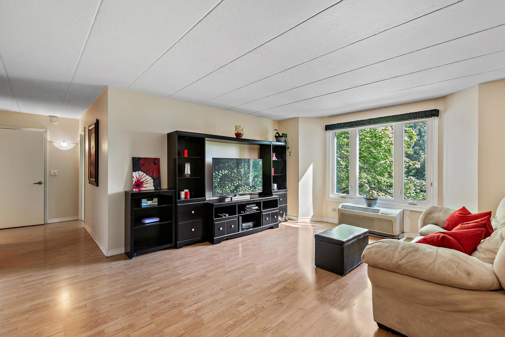 1 Renaissance Place, Unit 203 Palatine, IL 60067 - Photo 3 of 19 a living room with furniture and a flat screen tv