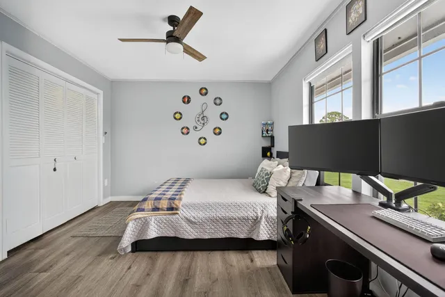 a view of an outdoor space and a lake view