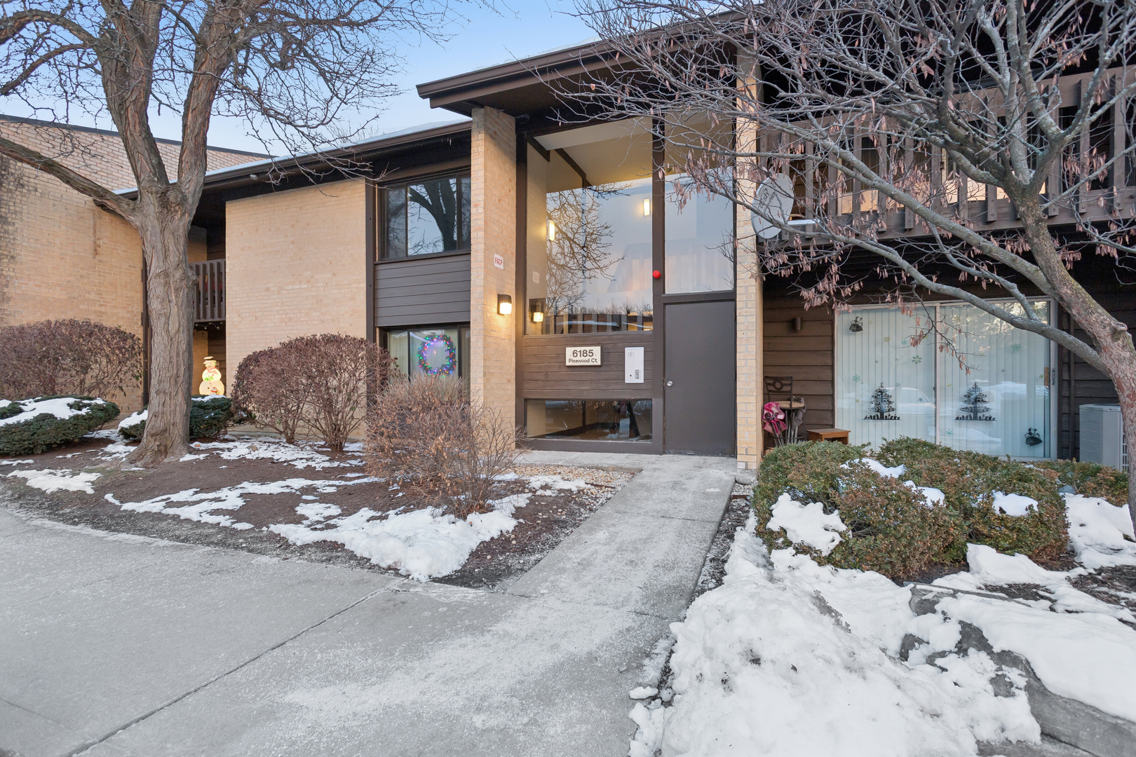 a front view of a house