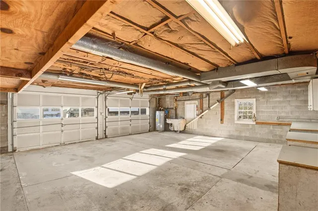 a view of a car garage