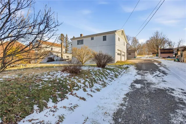 a backyard of a house