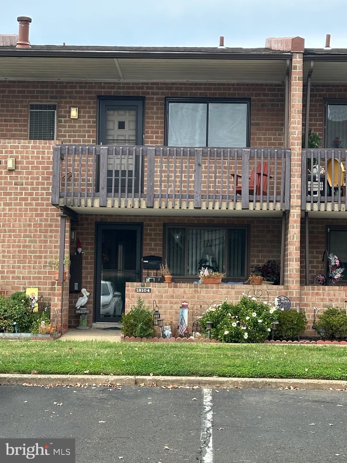 a house view with a garden space