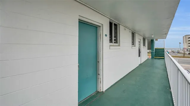 a view of front door