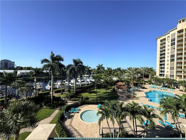 a view of a lake with outdoor space
