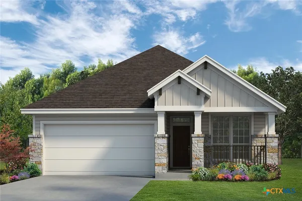 a front view of house with yard