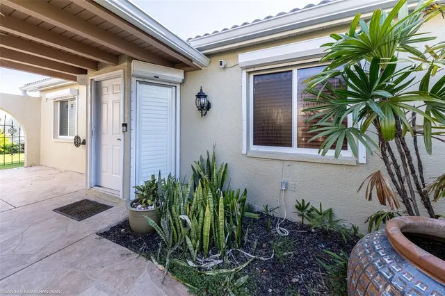 a view of a lake with a house