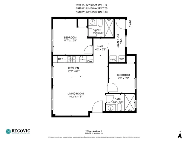 $2,300 | 1548 West Juneway Terrace, Unit 3B, Chicago, IL 60626