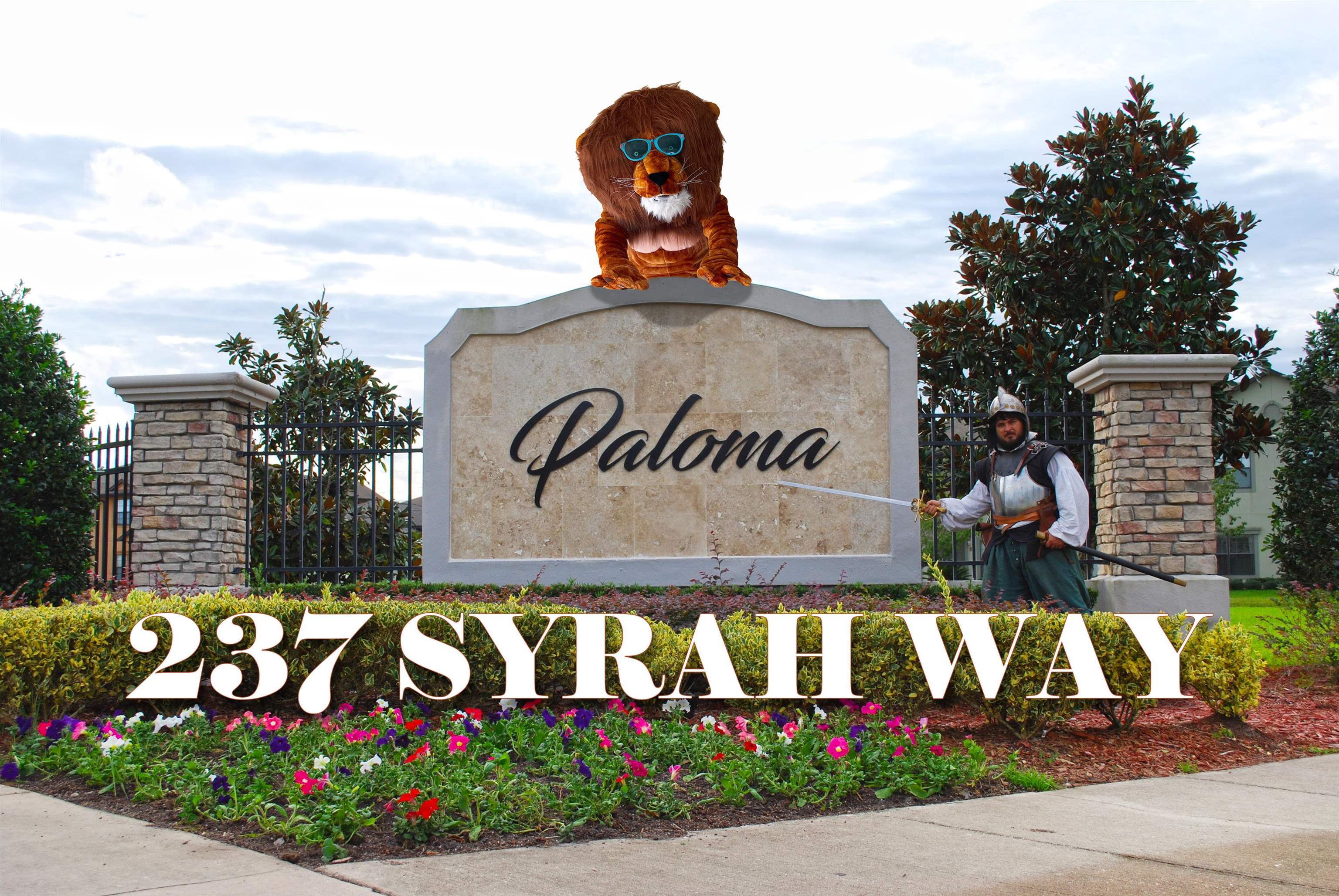 a view of sign board