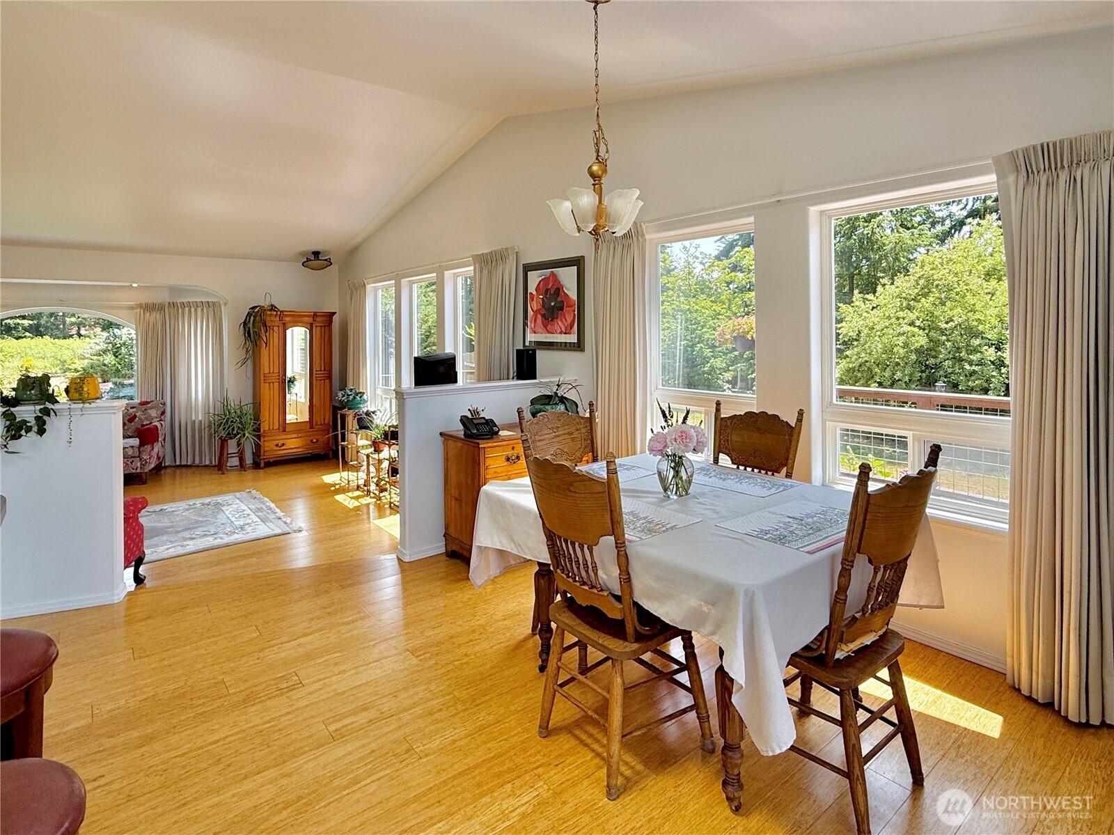 10 Davenhill Lane Sequim, WA 98382 - Photo 10 of 39 a view of a dining room with furniture window and outside view