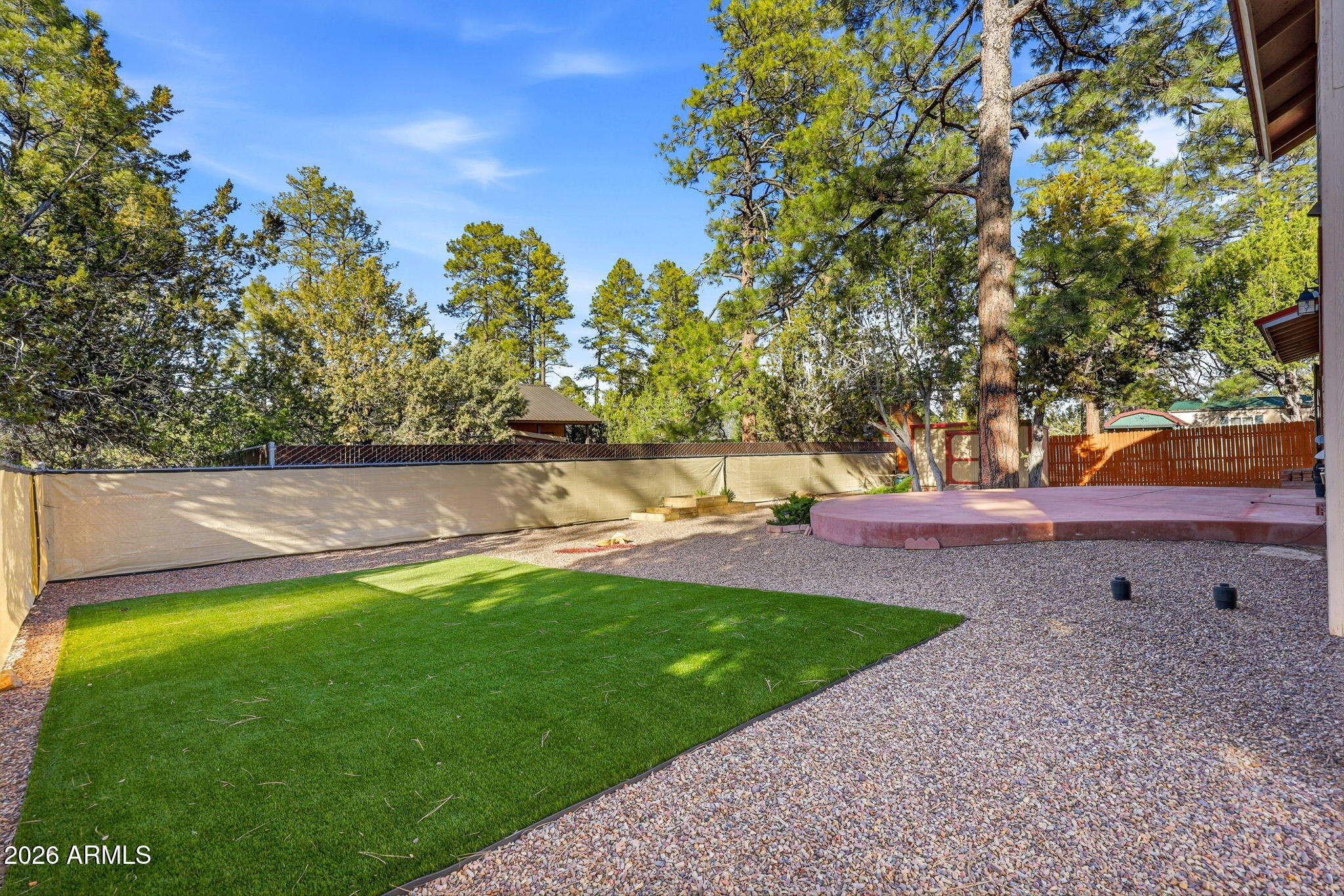 1980 Pine Cone Circle Overgaard, AZ 85933 - Photo 25 of 30 a view of a backyard with large trees