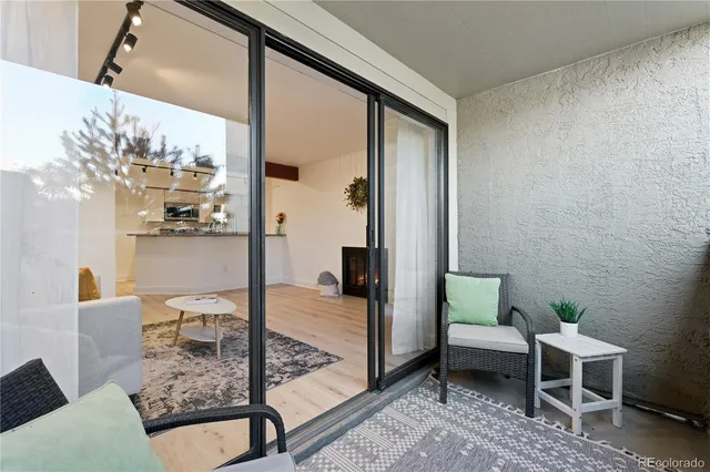 a front view of a building with a yard