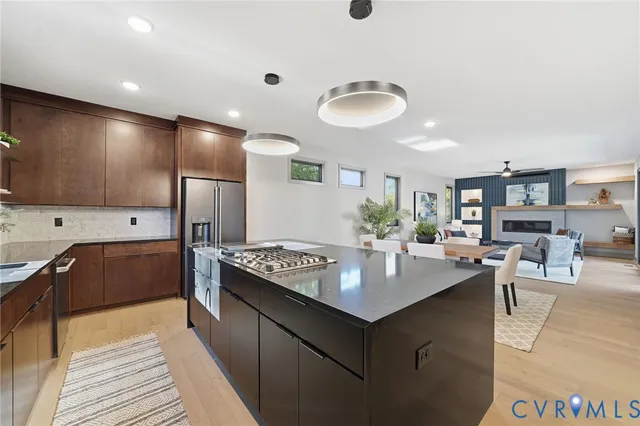 a picture of a room with wooden floor