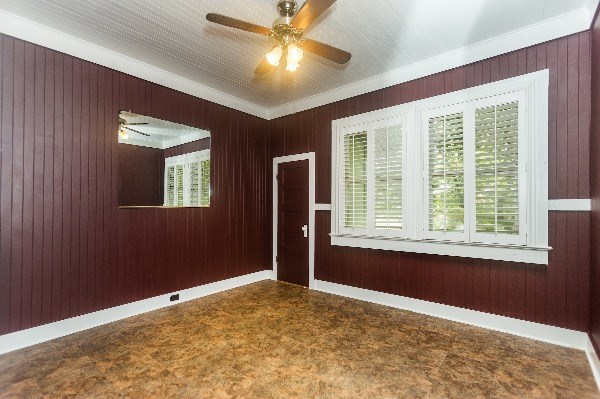 1054 Kealoha Road Kapaa, HI 96746 - Photo 8 of 18 a view of an empty room with window and chandelier fan