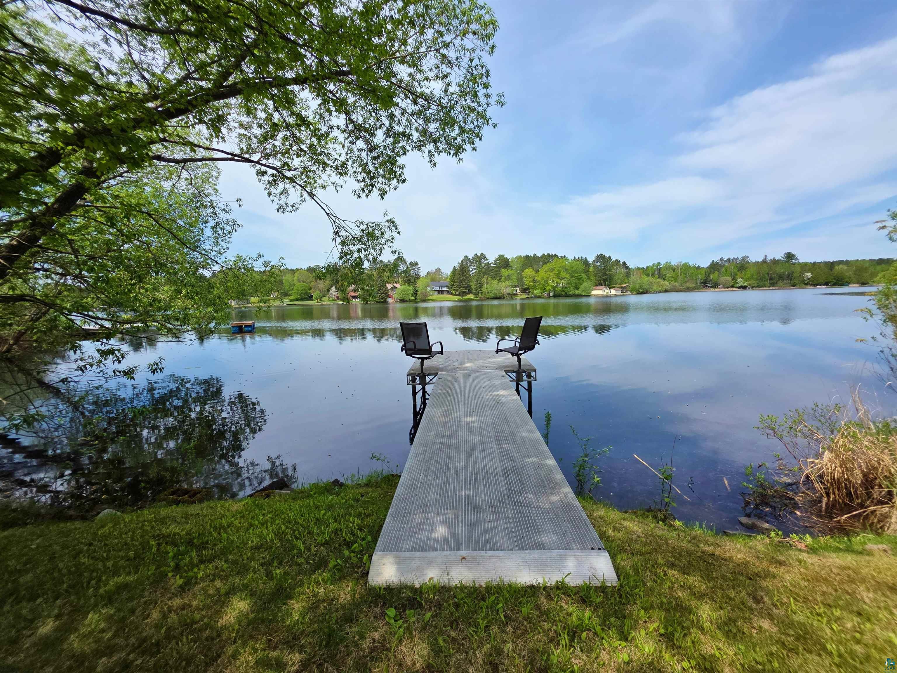 3975 Long Lake Shores Road Eveleth, MN 55734 - Photo 2 of 84 Private waterfront access featuring a long dock extending into the water