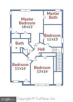 18123 Coachmans Road Germantown, MD 20874 - Photo 45 of 46 Upper level floor plan