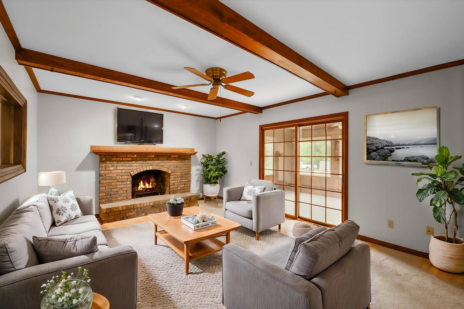 22 Cedar Gate Circle Sugar Grove, IL 60554 - Photo 11 of 35 a living room with furniture and a fireplace