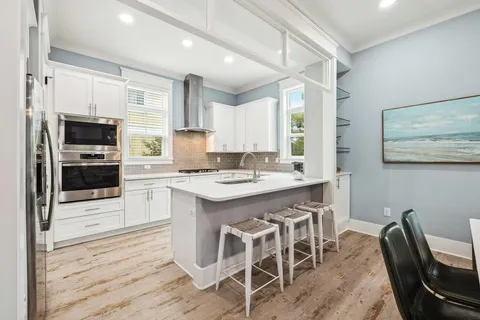 a view of outdoor space with palm trees