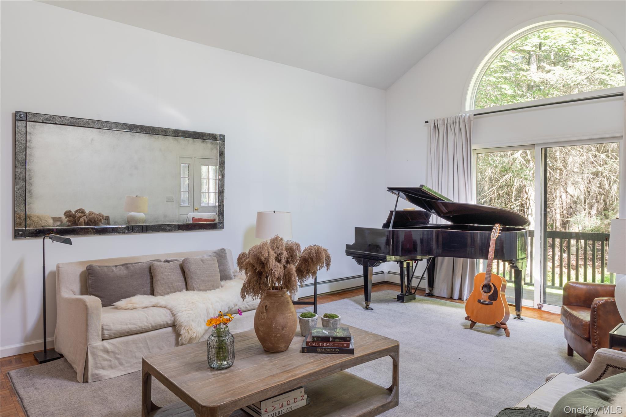 15 Deer Meadow Road Bethel, NY 12720 - Photo 5 of 41 Living area with high vaulted ceiling and baseboard heating