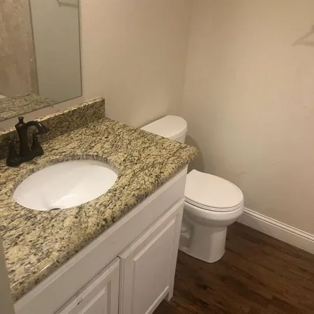 a bathroom with a sink and a toilet