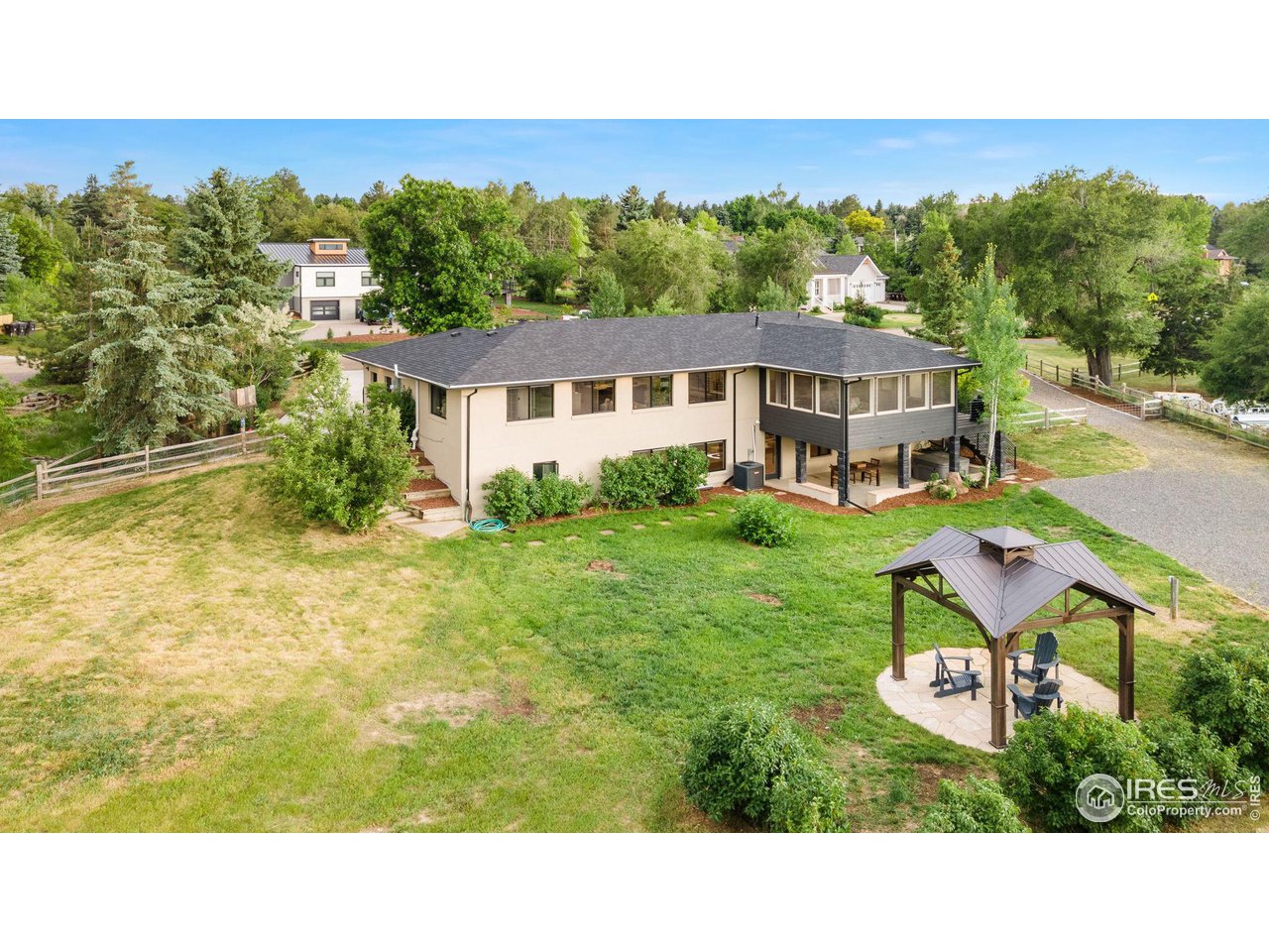 8861 Marathon Road Niwot, CO 80503 - Photo 39 of 40 a house view with a garden space