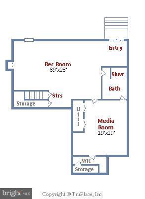 12315 Cypress Spring Road Clarksburg, MD 20871 - Photo 29 of 29 Lower Level Floor Plan