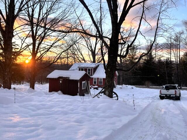 141 Tufts Pond Road Kingfield, ME 04947 - Photo 7 of 45 Winter exterior