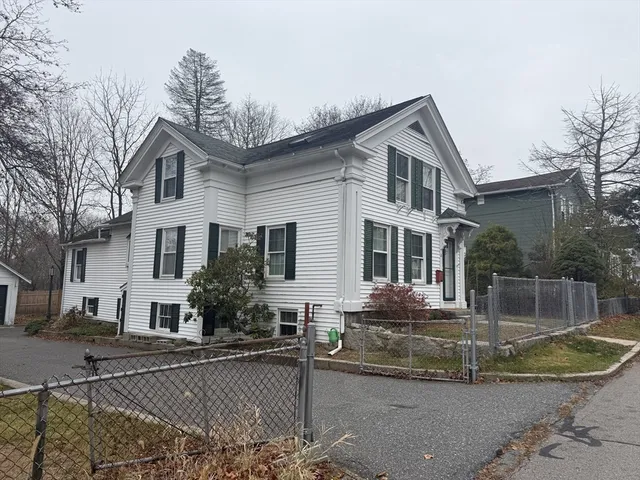 a front view of a house with entertaining space