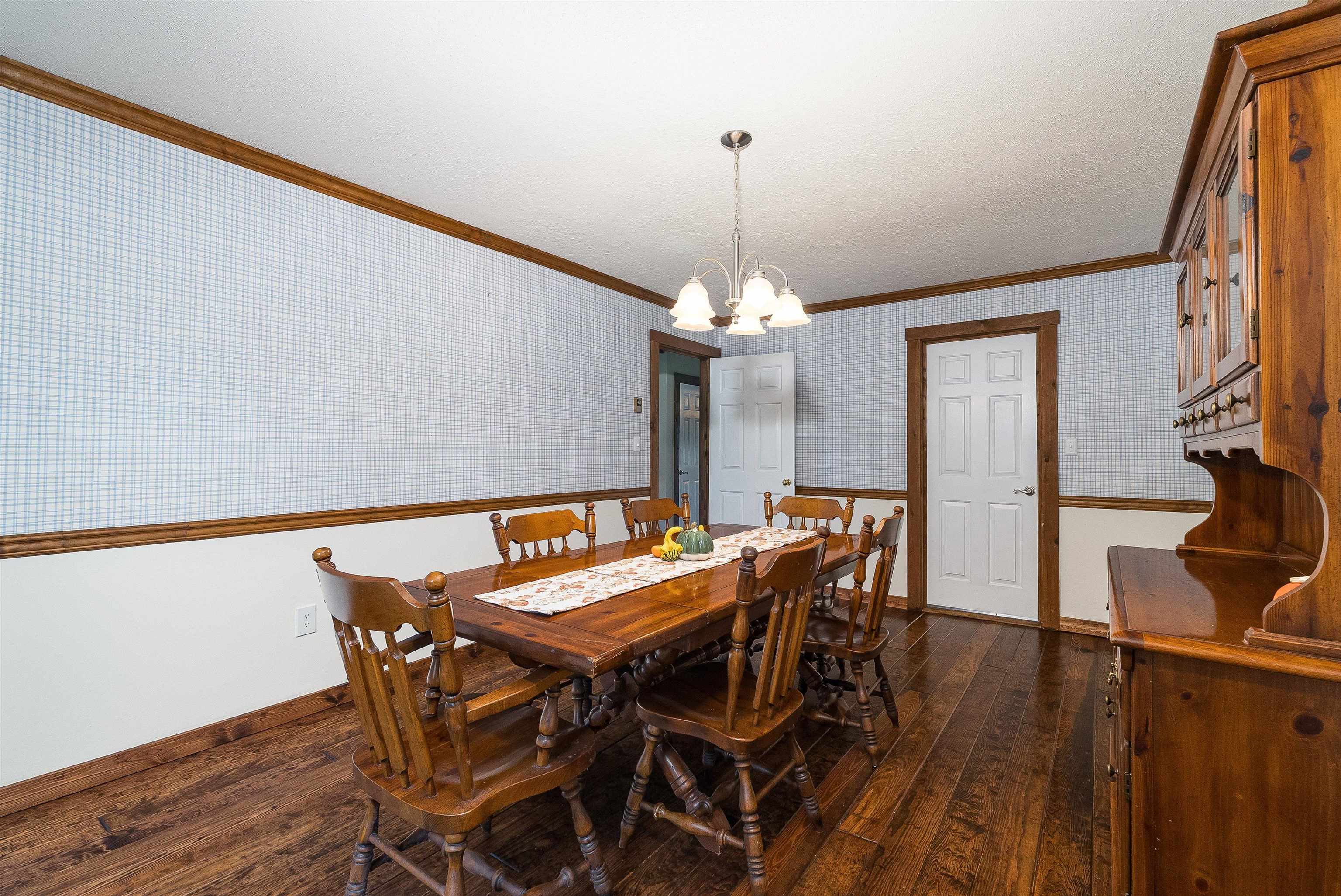 598 Broadhead School Road Greenville, VA 24440 - Photo 17 of 55 a view of a dining room with furniture and wooden floor