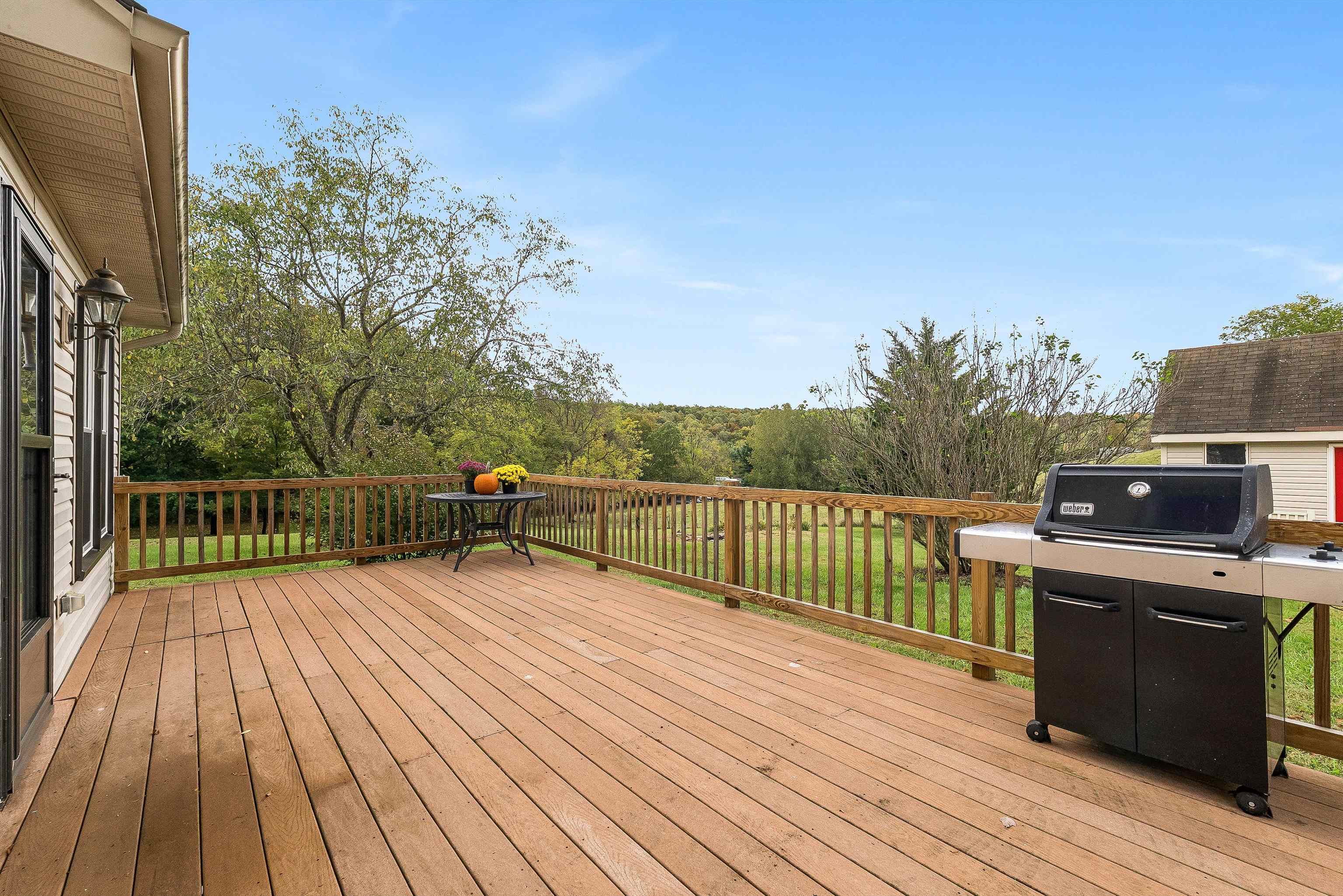 598 Broadhead School Road Greenville, VA 24440 - Photo 44 of 55 a view of balcony with wooden floor and fence