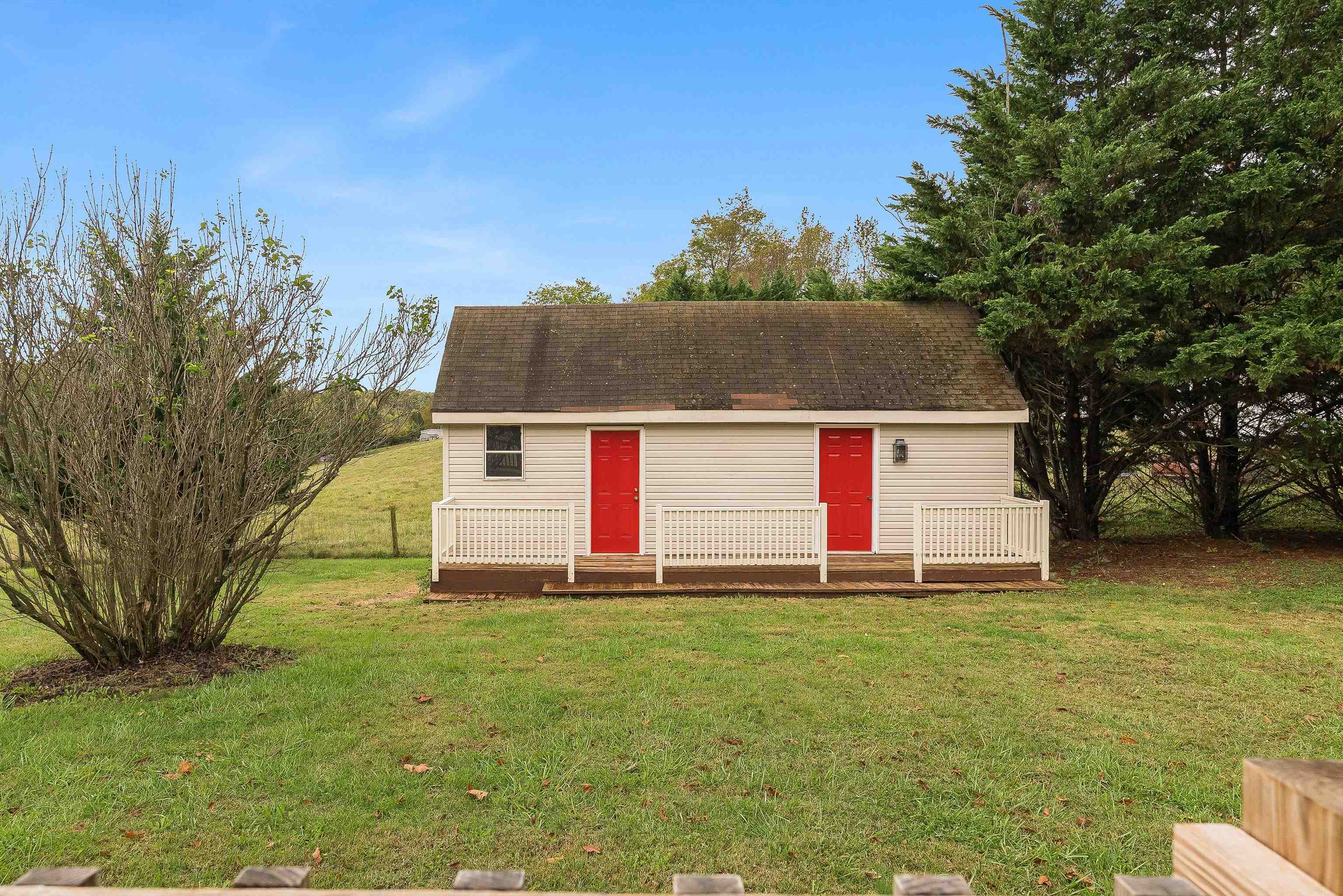 598 Broadhead School Road Greenville, VA 24440 - Photo 45 of 55 a front view of house with yard and trees in the background