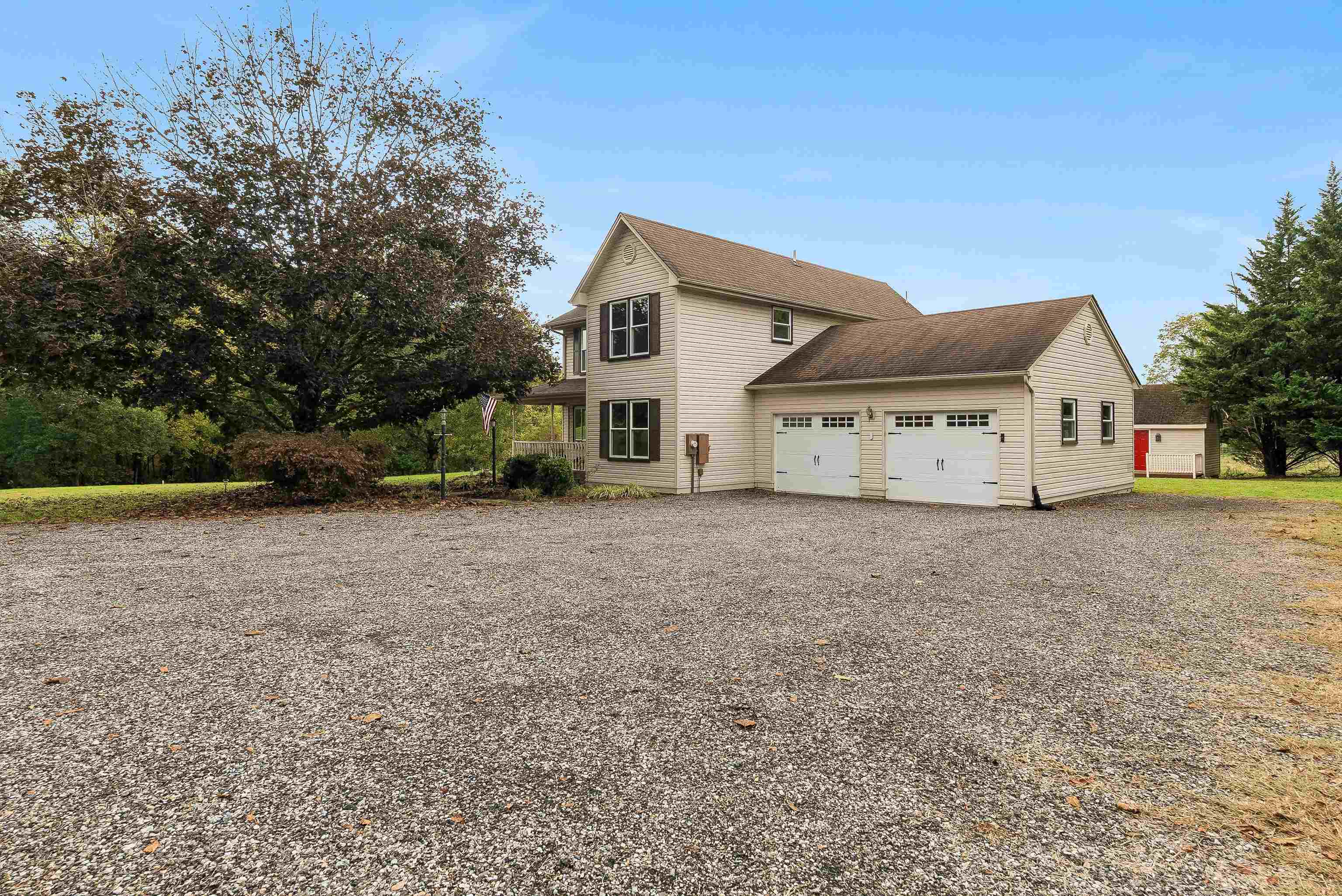 598 Broadhead School Road Greenville, VA 24440 - Photo 5 of 55 a view of a house with a yard and garage