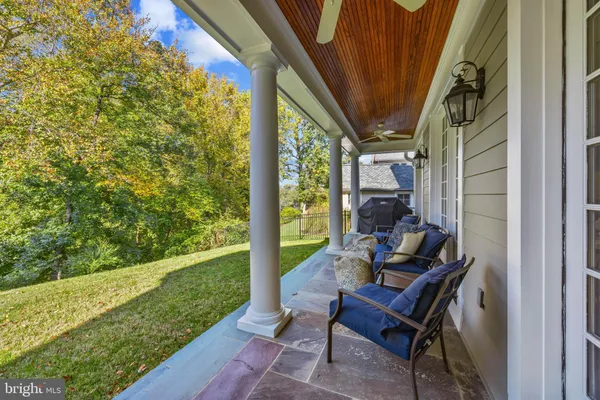a view of a balcony
