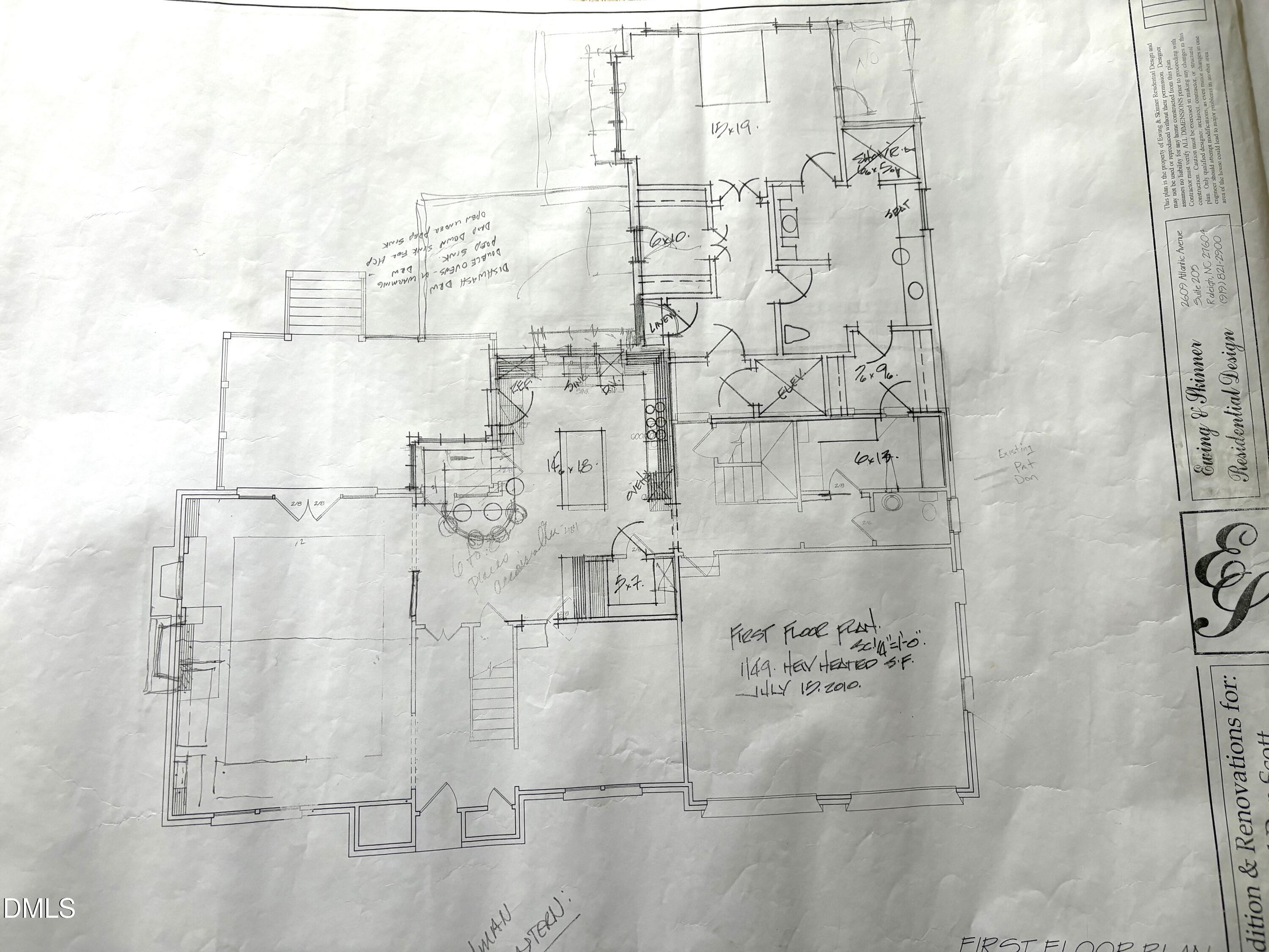 2305 Wheeler Road Raleigh, NC 27612 - Photo 33 of 36 Wheeler First Floor Addition plans IMG_0