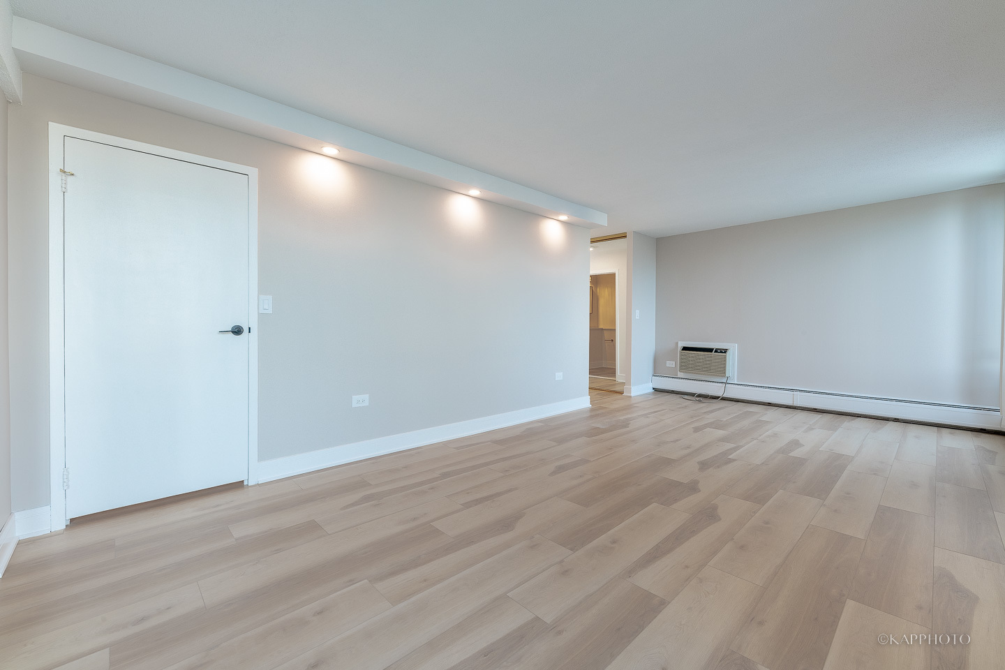 8801 West Golf Road, Unit 2I Niles, IL 60714 - Photo 14 of 29 a view of an empty room and wooden floor