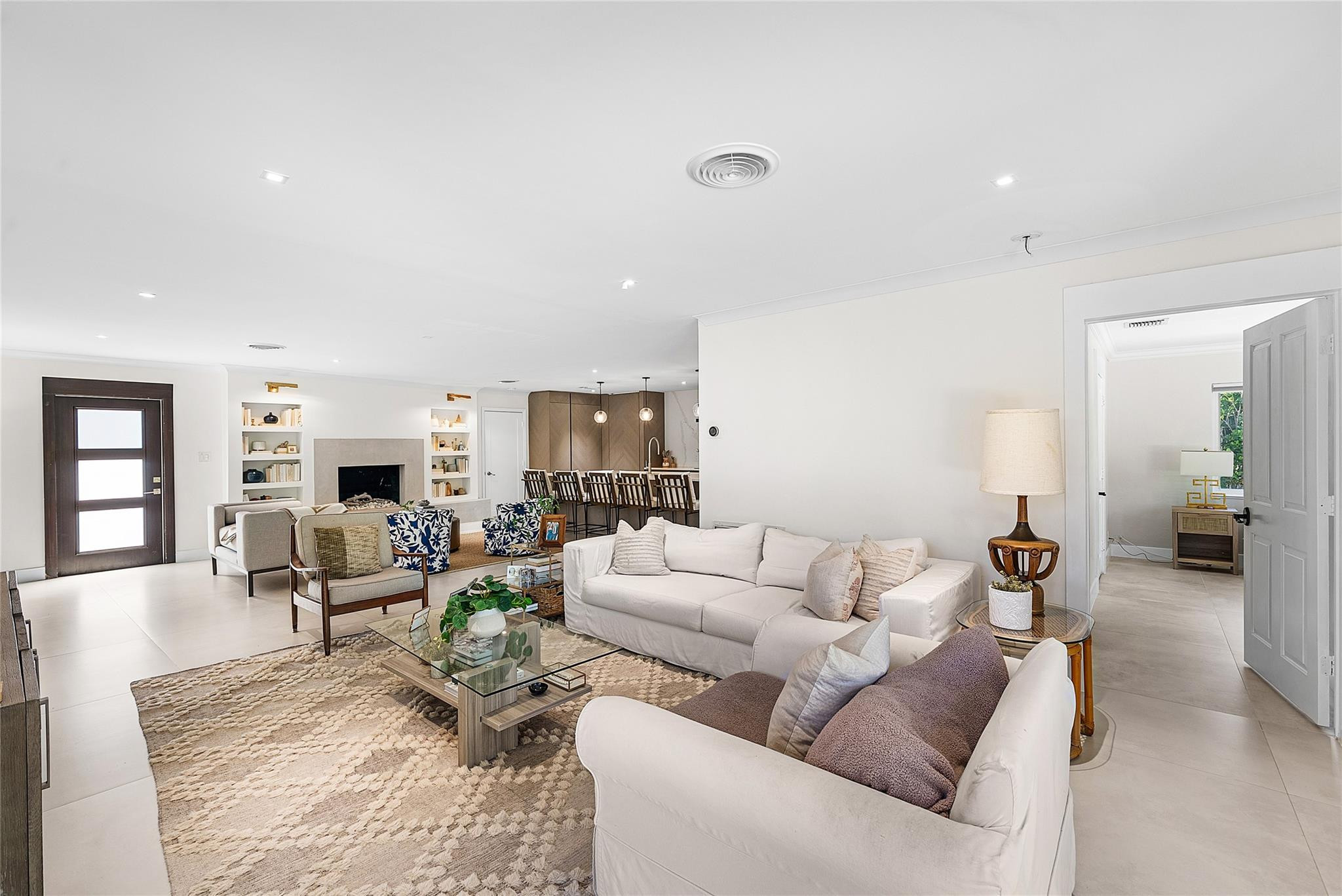 2233 Northeast 30th Court Lighthouse Point, FL 33064 - Photo 20 of 48 a living room with furniture and a wooden floor