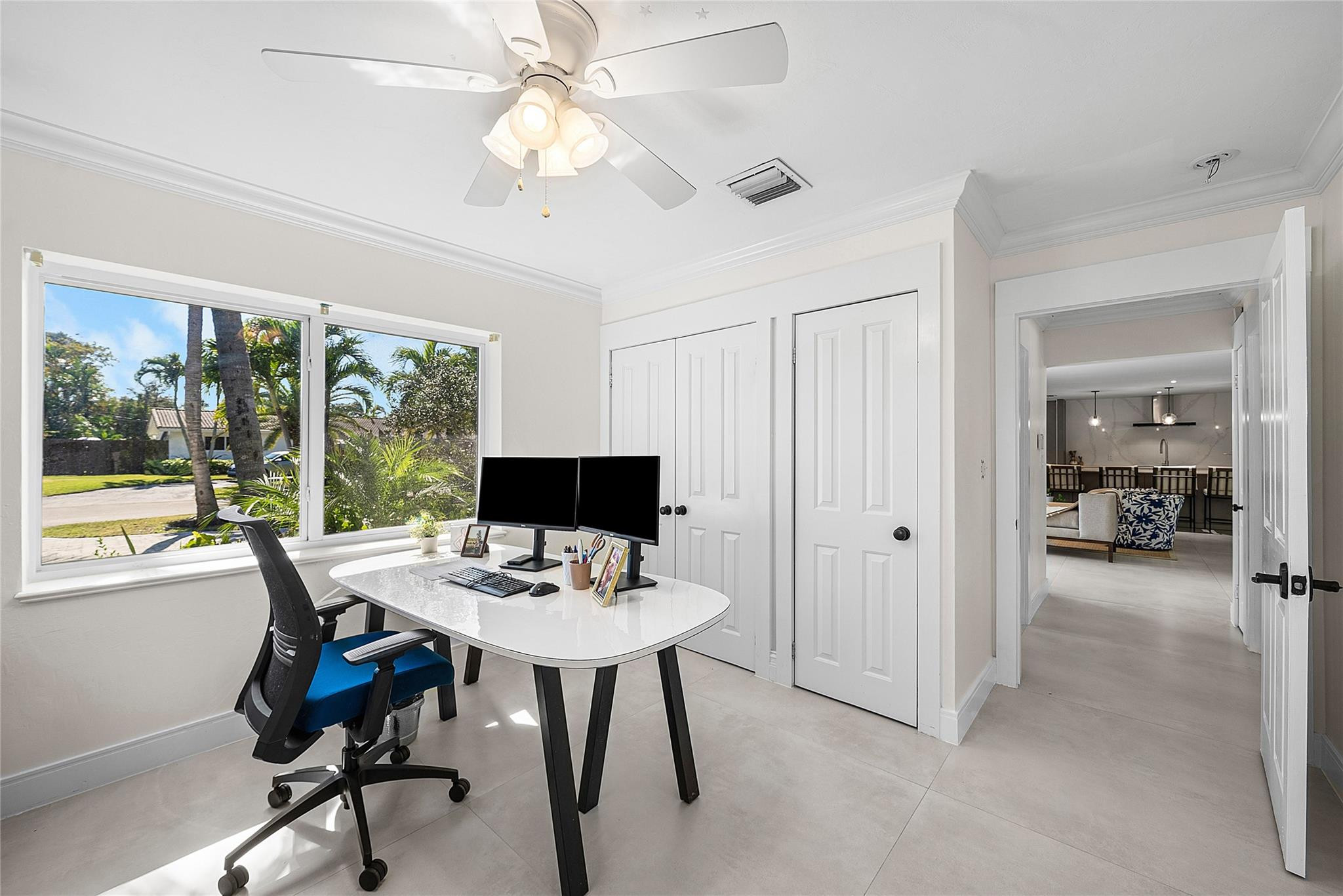 2233 Northeast 30th Court Lighthouse Point, FL 33064 - Photo 27 of 48 a workspace with furniture and a window