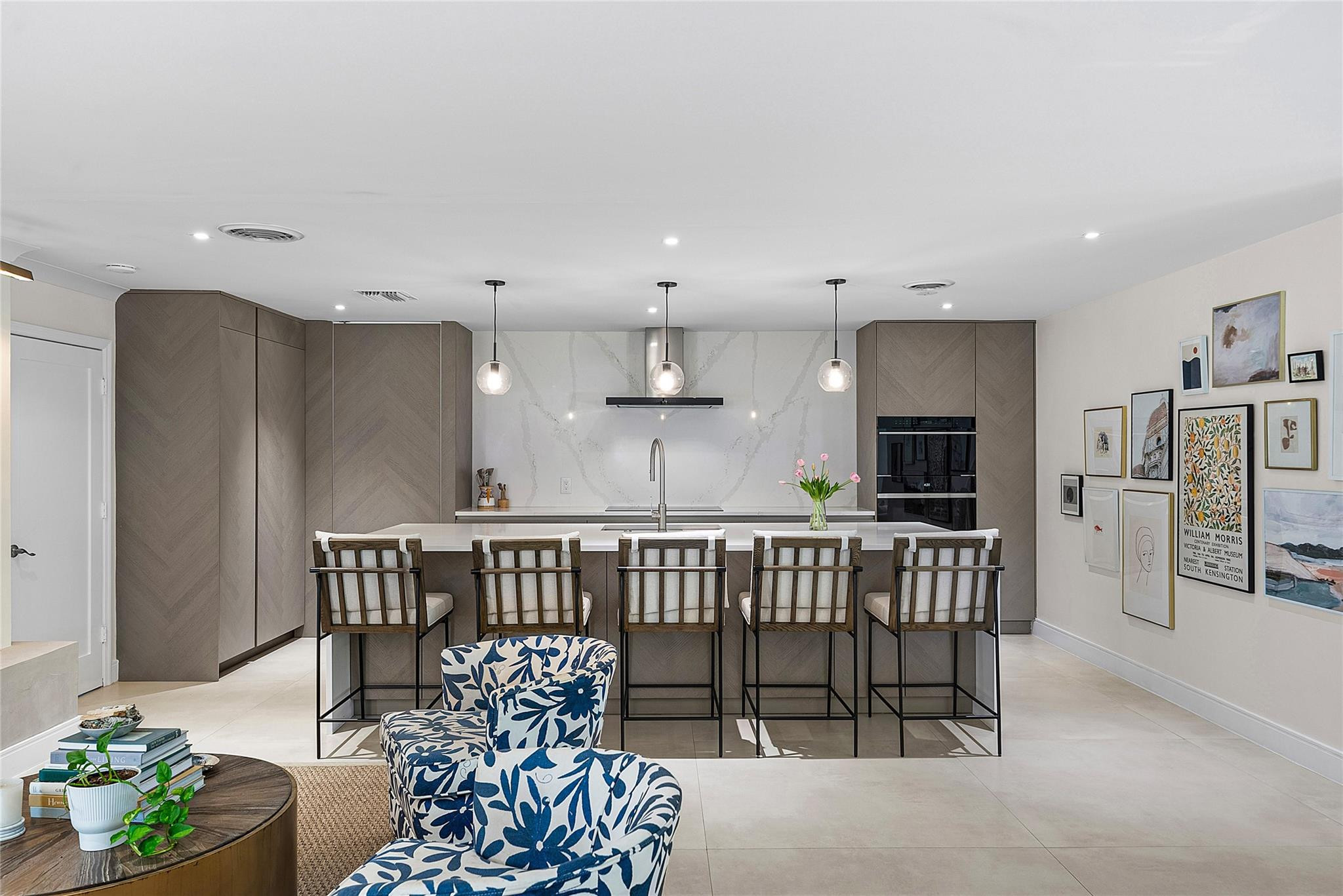 2233 Northeast 30th Court Lighthouse Point, FL 33064 - Photo 9 of 48 a view of kitchen with furniture and refrigerator